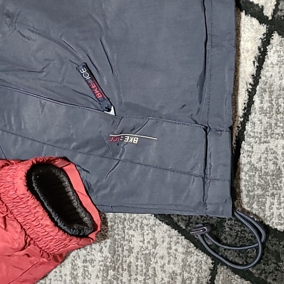 VINTAGE BKE-ICE NYLON REMOVABLE FLEECE LINING VARSATILE ZIP-SNAP HOODIE JACKET - Picture 5 of 16